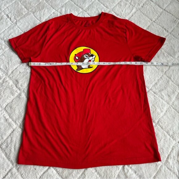 Buc-ees | Red Logo Short Sleeve Tee Shirt | Size Large - Picture 7 of 8
